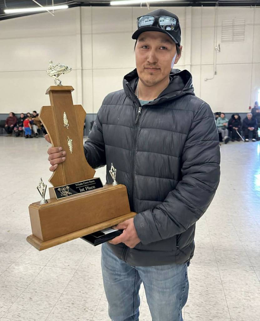 Nanauq Tanuyak will be going for his third win in a row when racers take to the trail during the annual Whale Cove to Rankin Inlet Ski-Doo Race, tentatively set for April 5. Photo courtesy of Noel Kaludjak